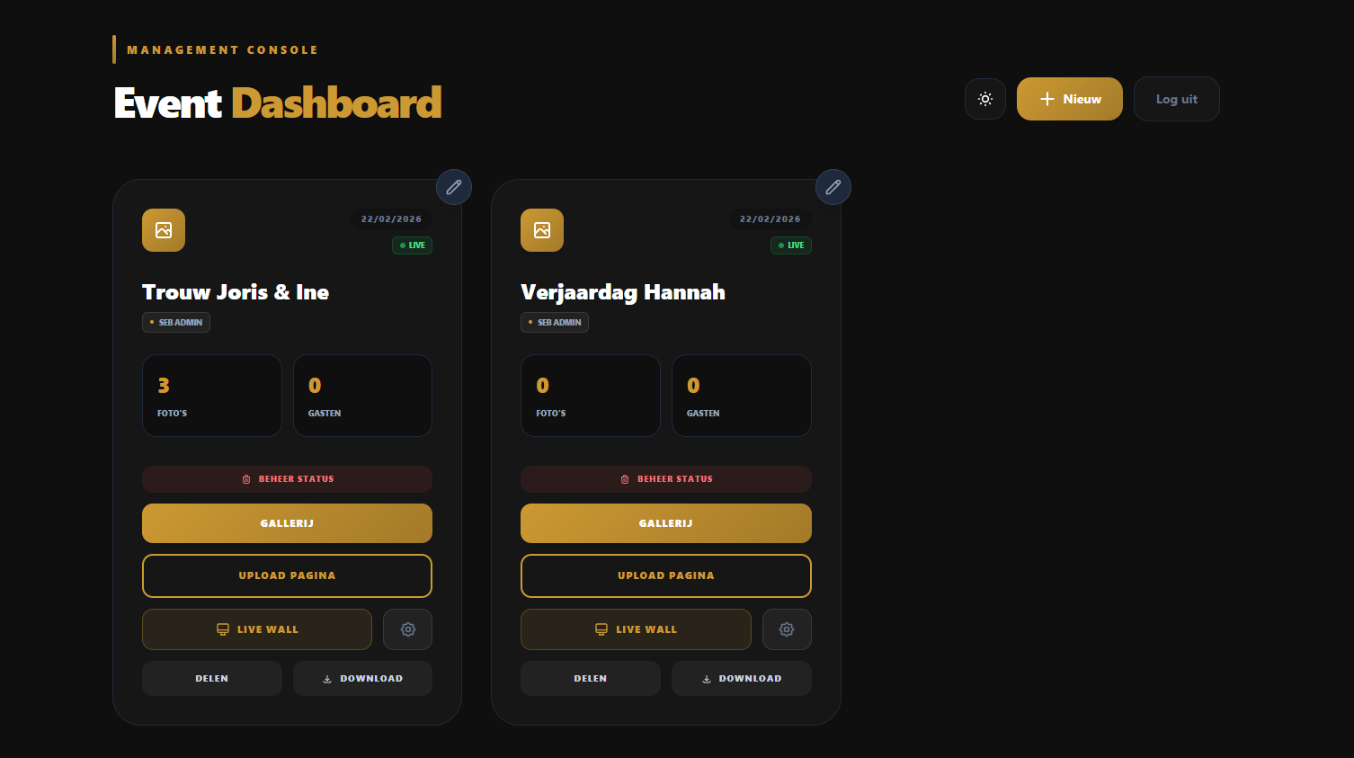 Dashboard preview